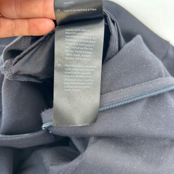 COS Wide Leg Jumpsuit Palazzo Pants Black Culottes XS Cotton Short Sleeve - Picture 12 of 13